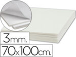 Carton entrecolle liderpapel adhesif 70x100cm epaisseur 3mmunicolore blanc