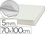 Carton entrecolle liderpapel adhesif 70x100cm epaisseur 5mmunicolore blanc
