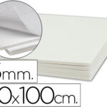 Carton entrecolle liderpapel adhesif 70x100cm epaisseur 5mmunicolore blanc