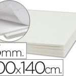 Carton entrecolle liderpapel adhesif 100x140cm epaisseur   5mm unicolore blanc