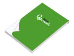 Bloc notes liderpapel perforé ligné a7 105x74mm paysage couverture carton imprimé 250g/m2 80f 60g/m2 – Image 6
