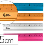 Règle liderpapel 15cm gamme aluminium coloris assortis