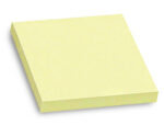 Bloc-notes q-connect quick notes papier recyclé 76x76mm 100f repositionnables coloris jaune – Image 5