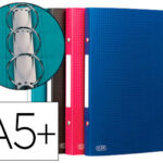 Classeur oxford memphis 2 anneaux ronds 15mm polypropylène 5/10e 170x220mm dos 20mm 60f coloris assortis