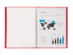 Protège-documents liderpapel polypropylène couverture flexible 20 pochettes fixes a4 210x297mm rouge translucide – Image 6
