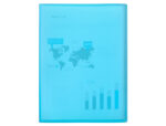 Protège-documents liderpapel polypropylène couverture flexible 20 pochettes fixes coloris bleu translucide – Image 2