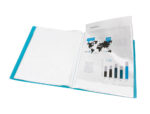 Protège-documents liderpapel polypropylène couverture flexible 20 pochettes fixes coloris bleu translucide – Image 7