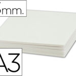 Carton entrecolle liderpapel a3 epaisseur 3mm unicolore    blanc