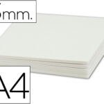 Carton entrecolle liderpapel a4 epaisseur 3mm unicolore    blanc