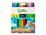 Feutre coloriage liderpapel slim longueur écriture 800m pointe nylon 2mm diamètre étui carton 24 unités – Image 2