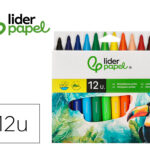 Feutre coloriage liderpapel jumbo longueur écriture 800m pointe nylon 5mm diamètre étui plastique 12 unités