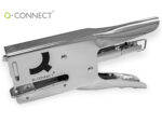 Pince à agrafer q-connect métallique 22x90x174mm 40f agrafes 24/6 et 26/6 coloris chromé