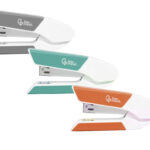 Agrafeuse bureau liderpapel 35x65x130mm 20 feuilles agrafes 26/6 coloris assortis gris    corail turquoise