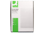 Pochette q-connect polypropylene graine perforee folio 80 mc boite 100 unites – Image 3