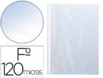 Pochette q-connect perforee folio 120 mc cristal boite    100 unites