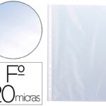 Pochette q-connect perforee folio 120 mc cristal boite    100 unites