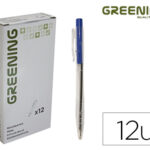Stylo greening rétractable coloris bleu
