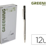 Stylo greening rétractable coloris noir