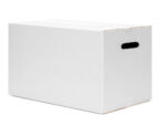 Caisse americaine q-connect ultra-resistante avec poigneesdouble cannelure 7mm          450x280x375mm coloris blanc – Image 2