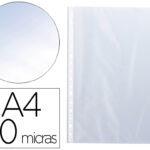 Pochette q-connect perforee din a4 80 mc cristal boite    100 unites