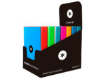 Classeur antartik 4 anneaux ronds 25mm a4 carton remborde coloris assortis – Image 4