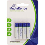 Pile mediarange alcaline aaa rechargeable blister 4 unités