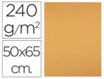 Papier cartonne liderpapel 50x65cm 240gr coloris         noisette paquet 25 feuilles