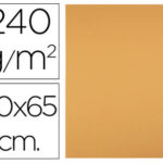 Papier cartonne liderpapel 50x65cm 240gr coloris         noisette paquet 25 feuilles