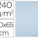 Papier cartonne liderpapel 50x65cm 240gr coloris bleu    paquet 25 feuilles