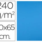 Papier cartonne liderpapel 50x65cm 240gr coloris         turquoise paquet 25 feuilles