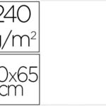 Papier cartonne liderpapel 50x65cm 240gr coloris blanc   paquet 25 feuilles