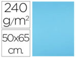 Papier cartonne liderpapel 50x65cm 240gr coloris bleu    ciel paquet 25 feuilles