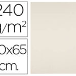 Papier cartonne liderpapel 50x65cm 240gr coloris creme   paquet 25 feuilles