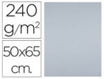 Papier cartonne liderpapel 50x65cm 240gr coloris gris    paquet 25 feuilles