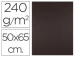 Papier cartonne liderpapel 50x65cm 240gr coloris marron  paquet 25 feuilles
