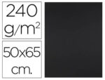 Papier cartonne liderpapel 50x65cm 240gr coloris noir    paquet 25 feuilles