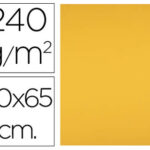Papier cartonne liderpapel 50x65cm 240gr coloris vieil   or paquet 25 feuilles