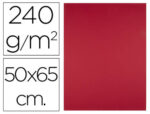 Papier cartonne liderpapel 50x65cm 240gr coloris rouge   noel paquet 25 feuilles