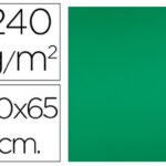 Papier cartonne liderpapel 50x65cm 240gr coloris vert    noel paquet 25 feuilles