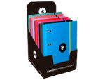 Classeur antartik 4 anneaux ronds 40mm a4 carton remborde feuillets mobiles q5x5 colorisassortis – Image 4