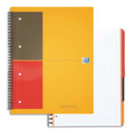 Cahier bureau oxford filingbook optik paper 4 sections 200 pages 5x5mm 3 intercalaires détachables pochette rangement