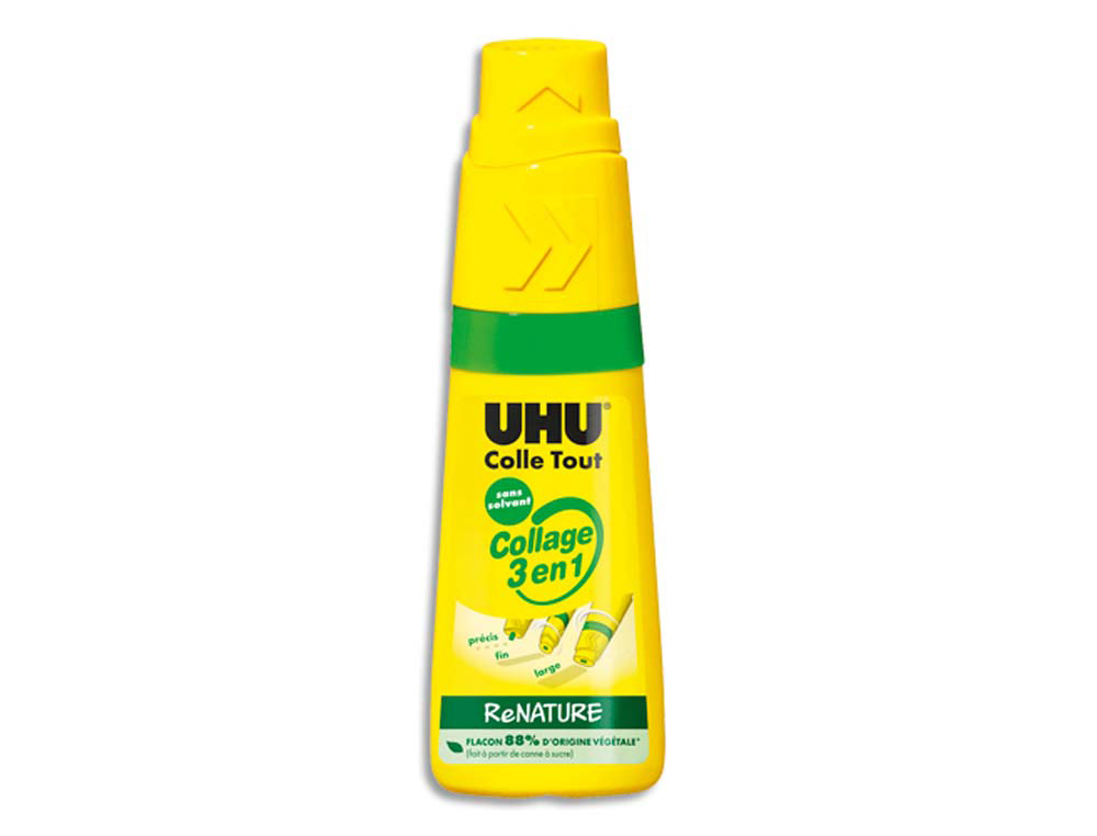ADVEO Colle uhu twist&glue 3 en 1 extra forte transparente multi-matériaux collage précis fin large sans solvant flacon 35g – Image 1