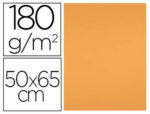 Papier cartonne liderpapel 50x65cm 180gr coloris         nectarine