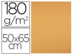Papier cartonne liderpapel 50x65cm 180gr coloris         noisette paquet 25 feuilles