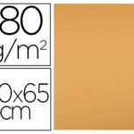 Papier cartonne liderpapel 50x65cm 180gr coloris         noisette paquet 25 feuilles