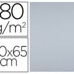 Papier cartonne liderpapel 50x65cm 180gr coloris gris    paquet 25 feuilles