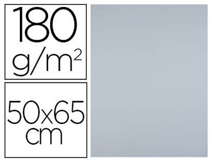 967858g-1.jpg Papier cartonne liderpapel 50x65cm 180gr coloris gris paquet 25 feuilles – Image 1
