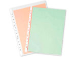 Pochette q-connect polypropylene lisse perforee  folio 80 mc cristal sachet 10 unites – Image 3