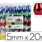 Oeuf bolduc liderpapel 20mx5m m coloris assortis