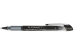 Roller q-connect écriture 0.5mm pointe moyenne 0.7mm grip caoutchouc corps transparent encre liquide couleur noir – Image 2